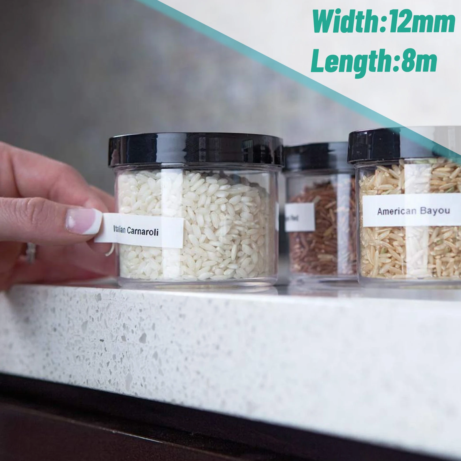 Cruxer 12/18/24mm Laminated Label Tape Compatible for Brother TZE-231 Tze 211 231 251 631 Ribbon Tape for Brother P-Touch