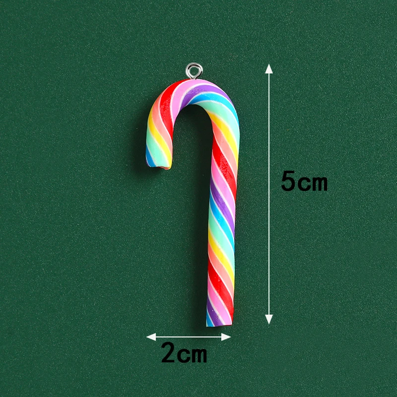 10pcs Cute Clay Christmas Pendants Charms Resin Pendant For Jewelry Making Accessories DIY Earrings Necklace Keychain - view 4