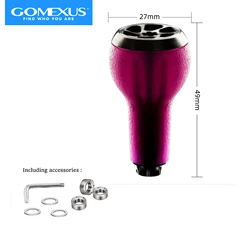 Gomexus TPE Reel Knob 27mm Tuning Knob for Shimano Daiwa Baitcasting Spinning Reel Handle Knob Grip Under Wet Fishing A27