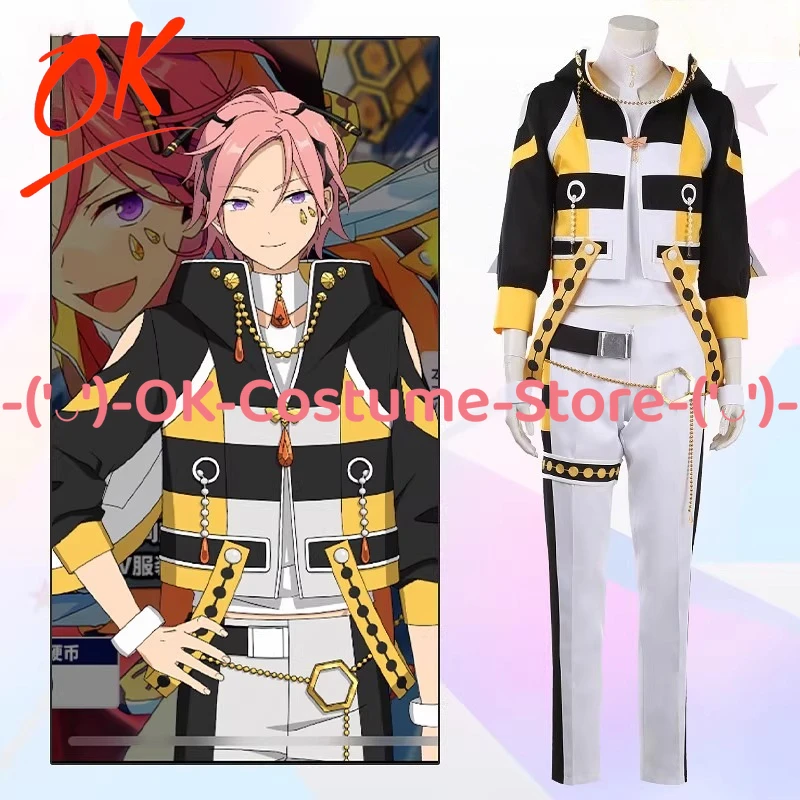 

[Индивидуальный размер] Костюм для косплея Ensemble Stars Crazy:B Oukawa Kohaku, летняя униформа айдола из серии «Пчёлы рабочего мира: Соты»