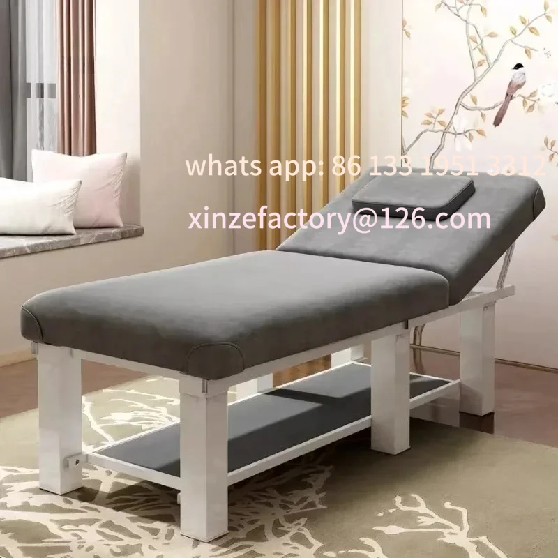 

Customizable Beauty Massage Table Spa Speciality Ear Cleaning Face Tattoo Beds Therapy Lash Thai Massage Bed Salon Furniture h n