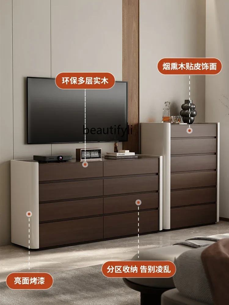 2003Y غرفة نوم تلفزيون خزانة خشب متين بادو خزانة غرفة السرير تخزين خزانة الجزيرة الوسطى #4