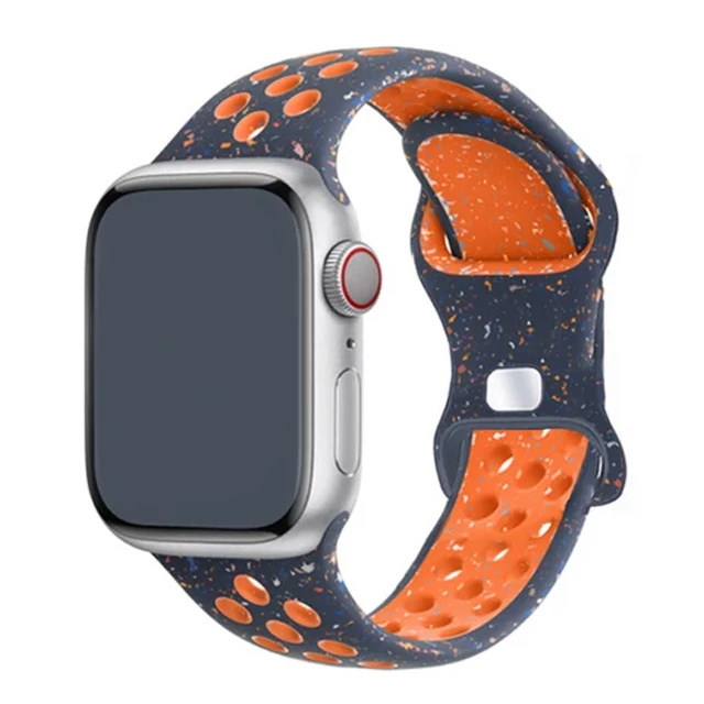 Silikonowa opaska sportowa do Apple Watch band 44mm 49mm 40mm 45mm 41mm 42 bransoletka correa iWatch Ultra 2 Series 9 8 SE 7 6 5 3 pasek