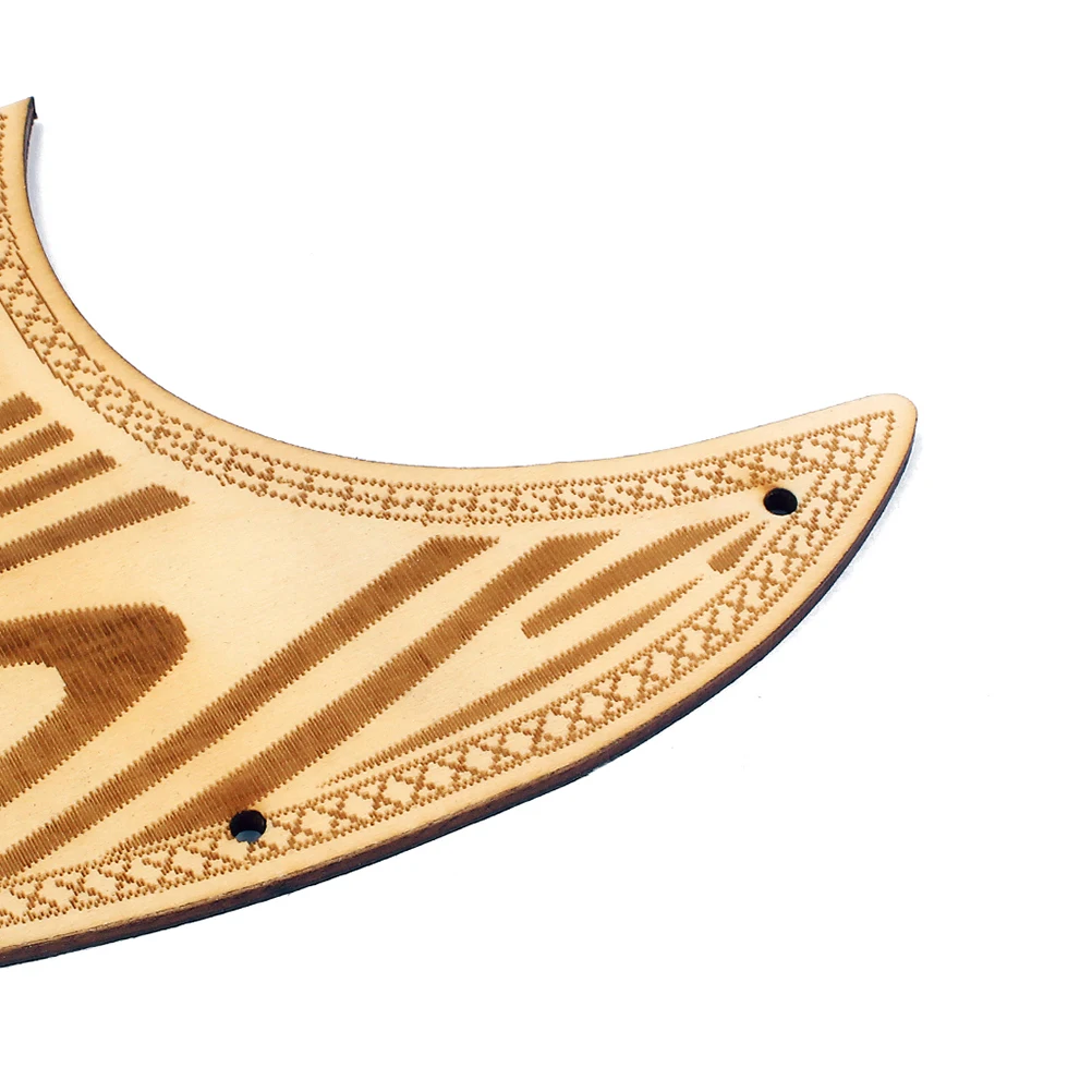 

Electric Guitar Accessories Wavy Pattern Guard Plate Guitars Motorcycle Wooden