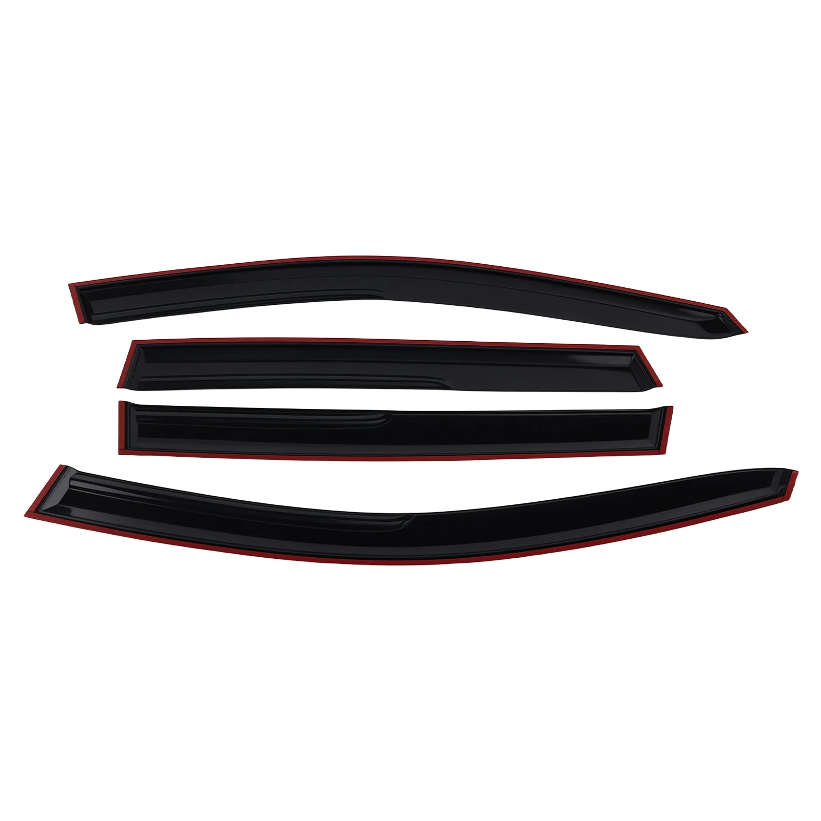 

Side Wind Deflectors For HONDA CR-V MK5 2017-2022 4PCS Black Front & Rear Shield