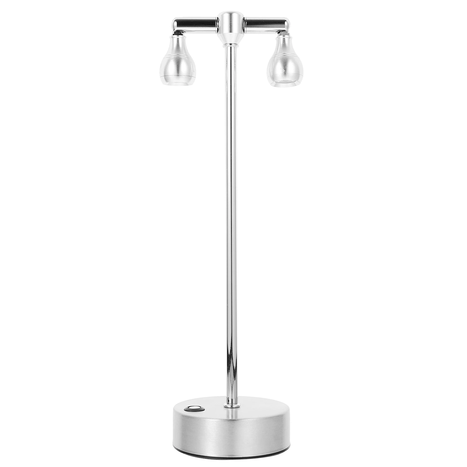 1 قطعة أضواء معدنية عالية برأسين لشريط ديكور مقهى شحن مصباح الليل سطح المكتب مصباح بار الزينة المزدوجة