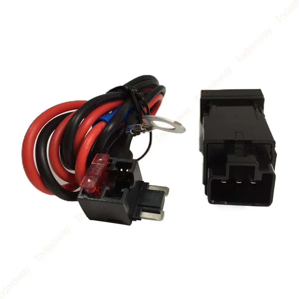 QC 3.0 USB Port Adapter Car Charger Socket Mobile Phone Fast Charging For Toyota Camry 2018 Corolla RAV4 2019 2020 Accessories