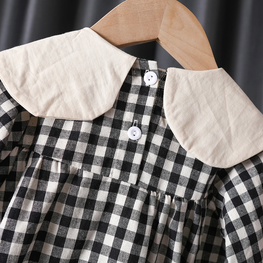 Girls' Long Sleeve Bow Dress 5