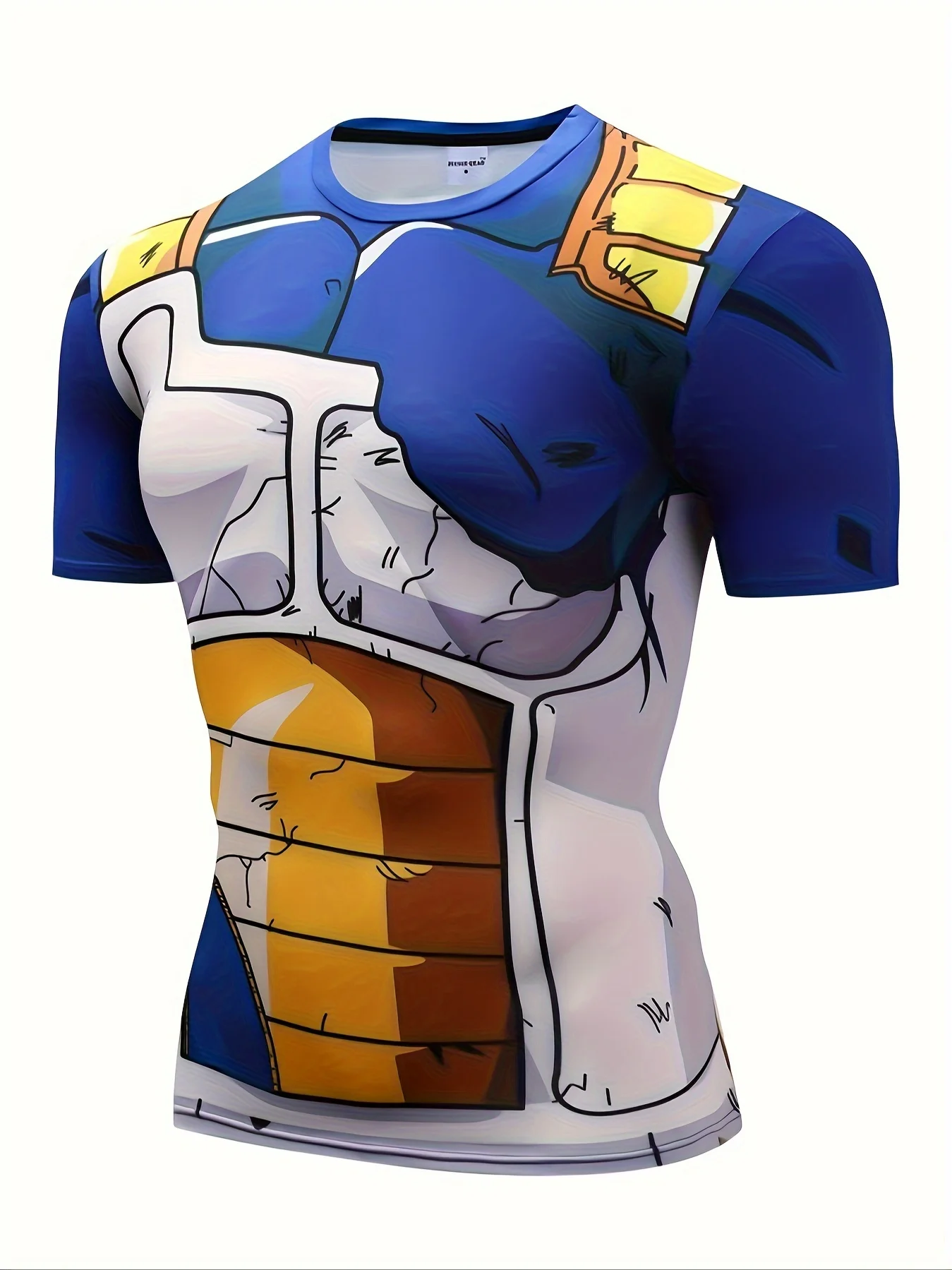 Men and women's universal high elasticity anime tight short sleeved T-shirt role-playing