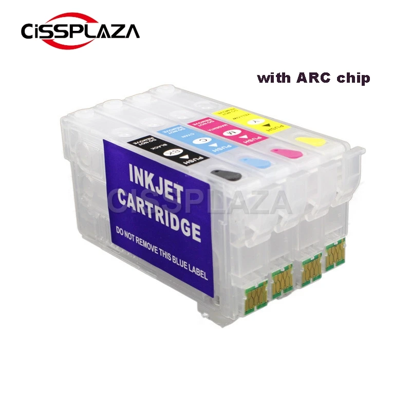 CISSPLAZA 1set Europe 405xl T405 Refill Ink Cartridge with ARC chip compatible for Epson wf-7830 7835 7840 3820 3825 4820 4825