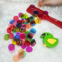 Magnet Wand Montessori Color Cognitive Math Count and Sort Learning Education Toys For Children Bingo Magnet Stick horseshoe