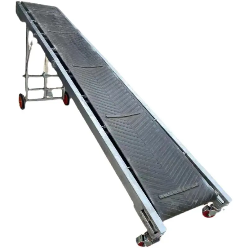 Small belt conveyor conveyor belt liftable folding conveyor