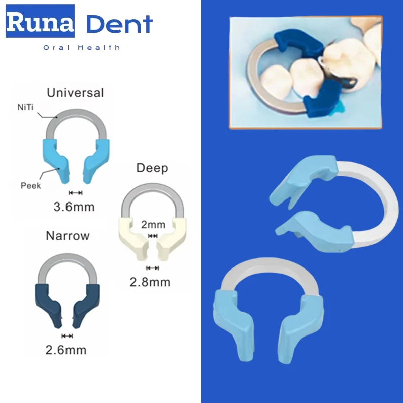 

3pcs Dental NiTi Clamp Ring Sectional Matrix Bands Kit Contoured System Posterior Teeth Metal Dental Kit