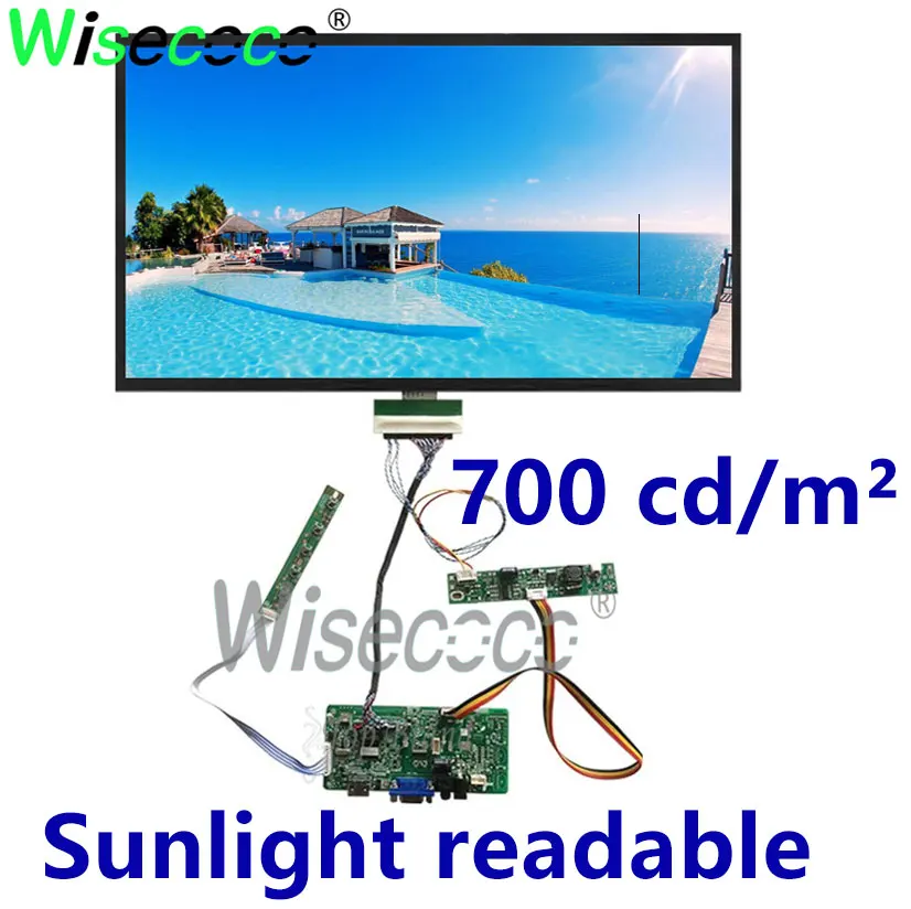 Sunlight Readable Display 700 Nits 13 Inch 1920x1080 FHD High Luminance 12.8 Inch IPS Wide Temperature Automotive Outdoor Screen