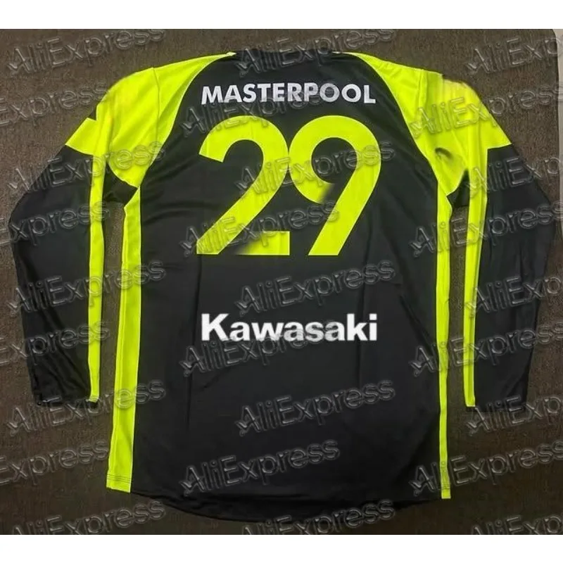 

Kawasaki 2025 New Arrivals Men's Motocross Jerseys Long Sleeve Motorcycle #29 MASTERPOOL Customizable Moto Sports Clothing
