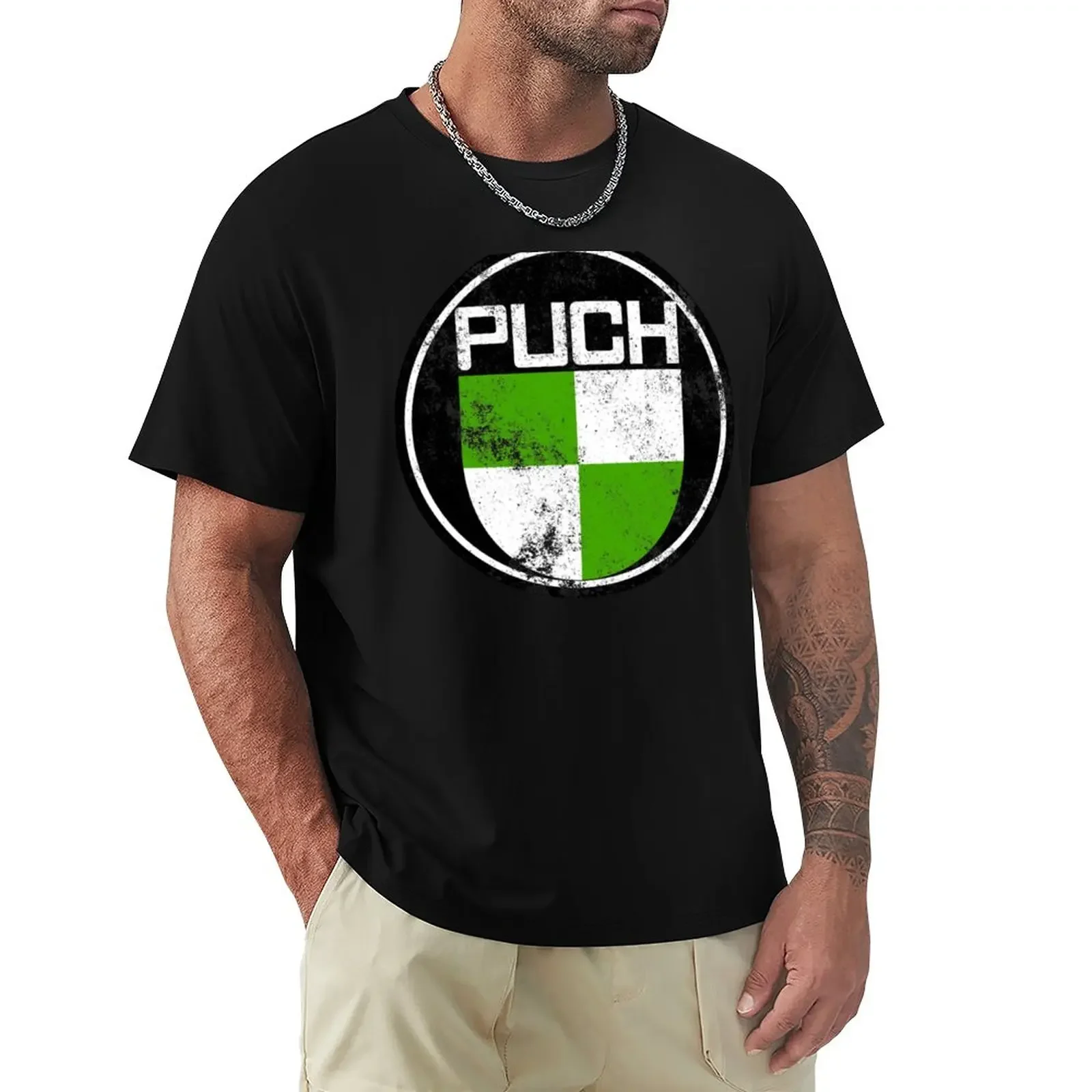 

T3 Syncro Puch Logo Grunge used T-Shirt quick-drying new edition mens graphic t-shirts