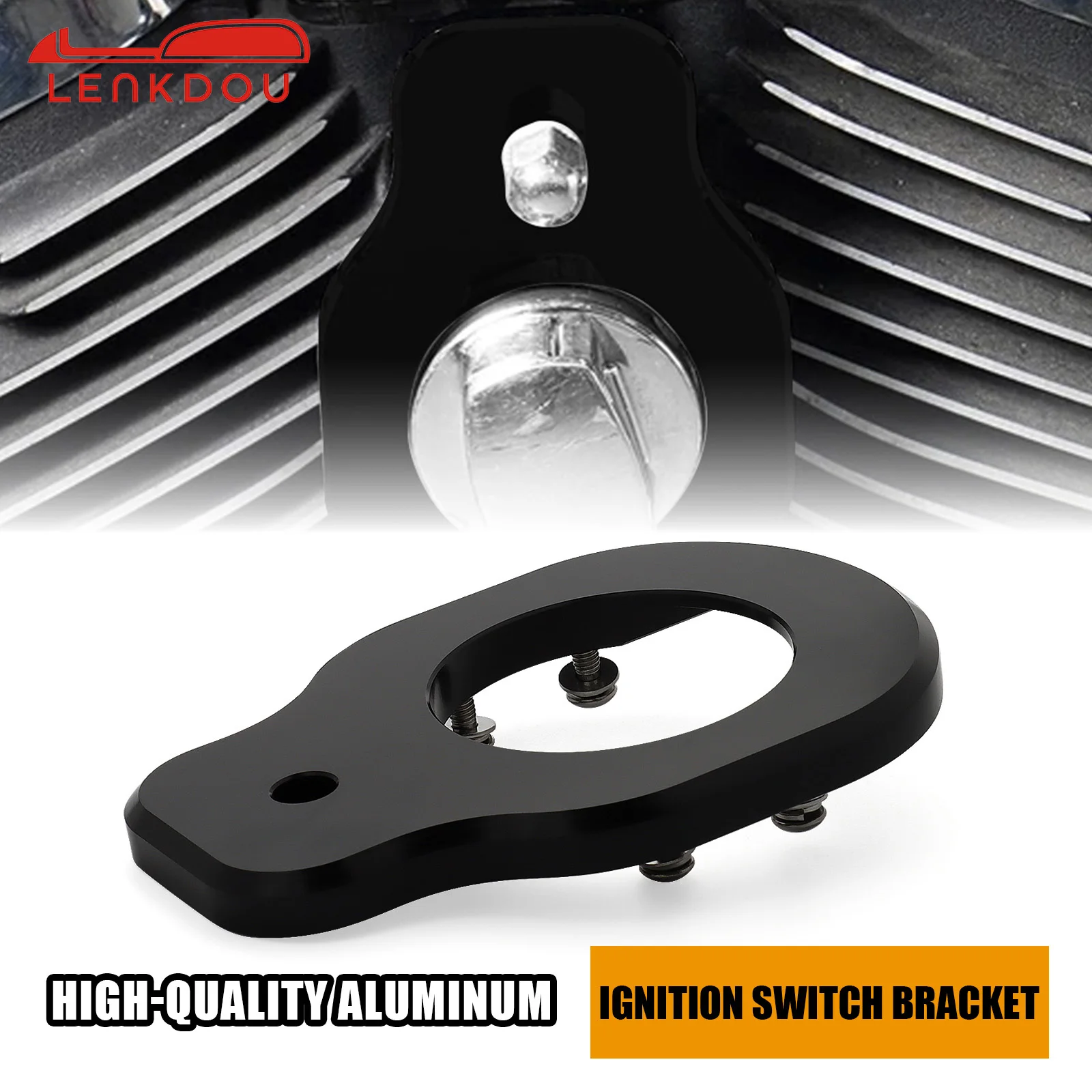 

Кронштейн для крепления зажигания из алюминия для Harley Chopper Bobber Custom Dyna Switch FLH FLHR FLHT 1965-2023