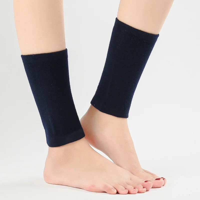 1 Pair Ankle Compression Sleeves Knitted Cashmere Plantar Fasciitis Socks Ankle Brace Guard Achilles Tendonitis Swelling