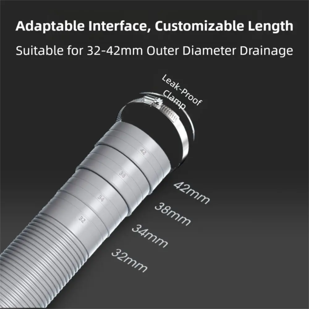 مرنة 1 متر 3 متر 5 متر غسالة خرطوم الصرف إيفا مرنة غسالة صحون خرطوم الصرف تمديد الأنابيب المموج غسالة التفريغ أنبوب