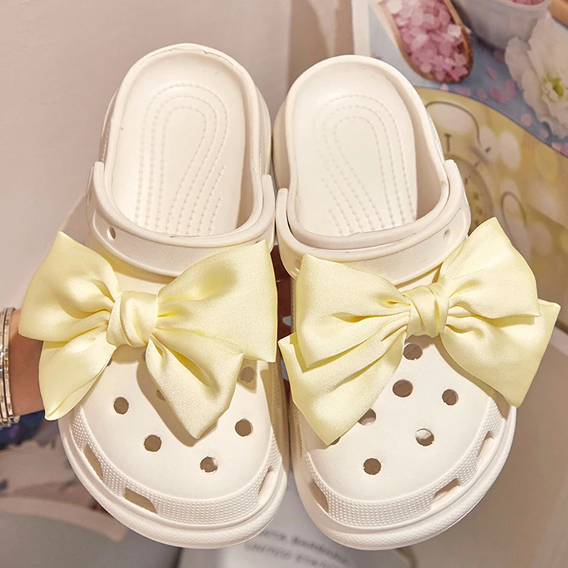 1 paar Heißer Verkauf Neue Designer Schmetterling Bogen Stil Schuhe Schnalle Für Croc Charms Ziemlich Schuhe Zubehör Schuhe Dekorationen