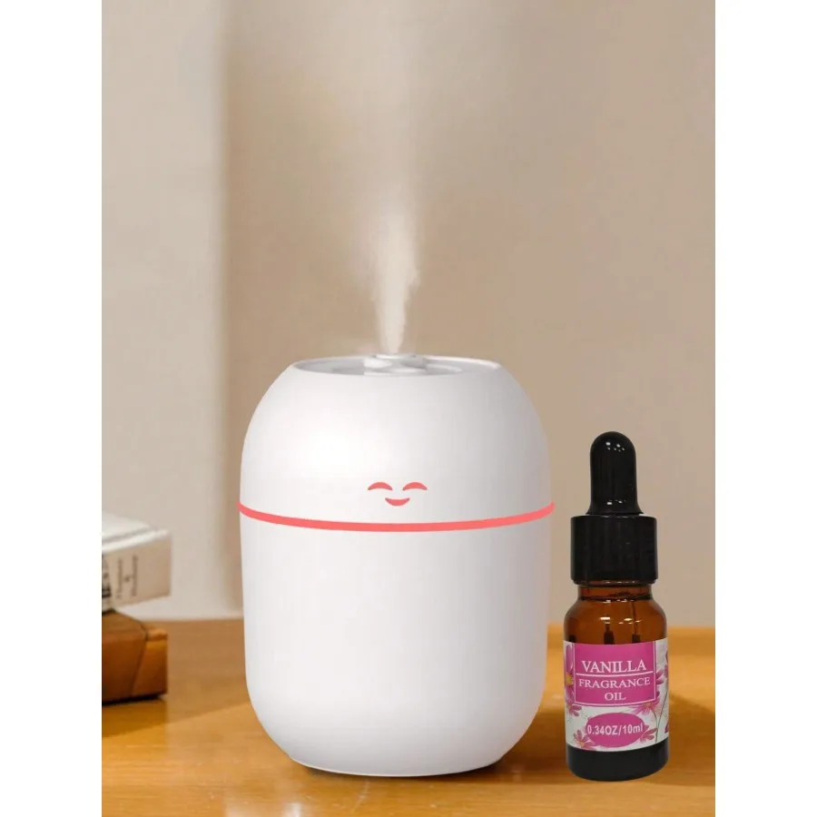 

220ML USB Mini Aroma Diffuser Machine Air Humidifier LED Light Power-Off Protect Home Car Ultrasonic Mute Mist Maker Diffuser