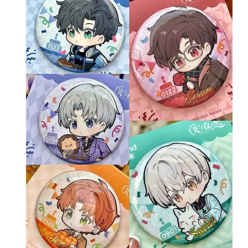

Anime Light and Night Osborn Sariel Evan Tinplate Badge Cartoon Emblem Delicate Medal Xmas Birthday Gifts