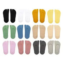 2 Toe Flip Flop Socks Split Summer Toe Socks No Show Toe Socks Invisible for Loafer Boat Shoes Sneaker Casual Breathable