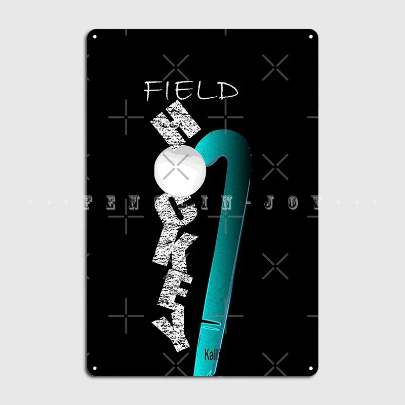لاعب الهوكي الميداني حارس المرمى المدرب عاشق هدية Feldhokey ملصق لوحة معدنية كهف حانة تصميم جدارية اللوحة تين تسجيل الملصقات #1