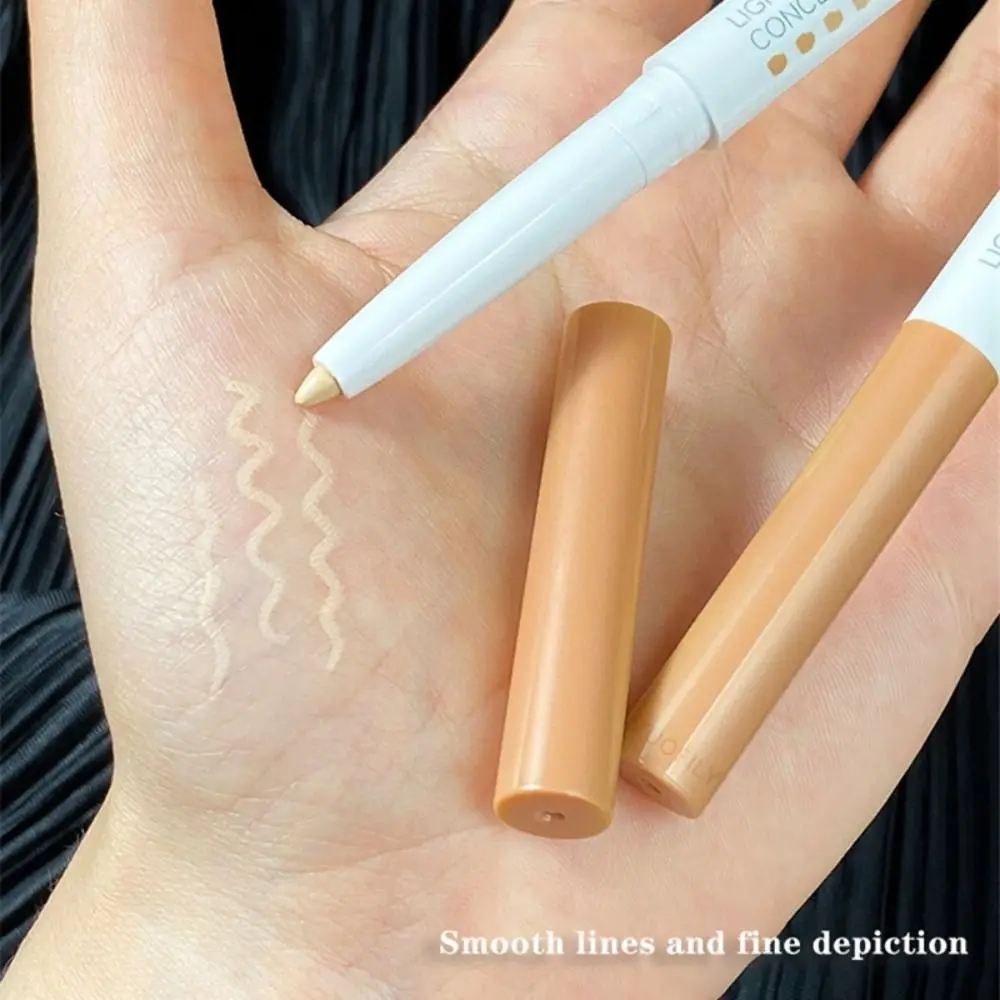 Met Puntenslijper Vrouwen Lip Contour Basis Foundation Stick Liggende Zijderupsen Potlood Matte Concealer Crème Concealer Pen Gezicht Contour