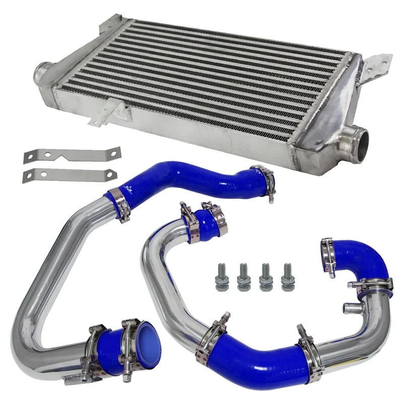 Bolt On Front Mount Intercooler Kit  For Audi A4 B6 Quattro 1.8T Turbo 2002-2006 Black / Blue / Red