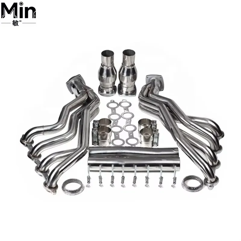 Performance Upgrade Racing Engine Exhaust Manifold Header Fit For 6.0L V8 Engine Stainless Steel Exhaust Header Pipe Assembly