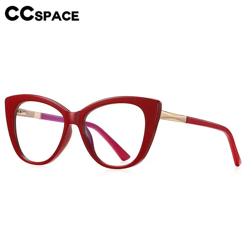 R57569 TR90 Cat Eye Anti Blue Light Glasses Frame Comfortable Spring Hinge Presbyopia Eyeglasses Customizable Prescription