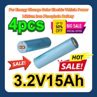 4pcs For Energy Storage Solar Electric Vehicle Power Lithium Iron Phosphate Battery 3.2V15Ah