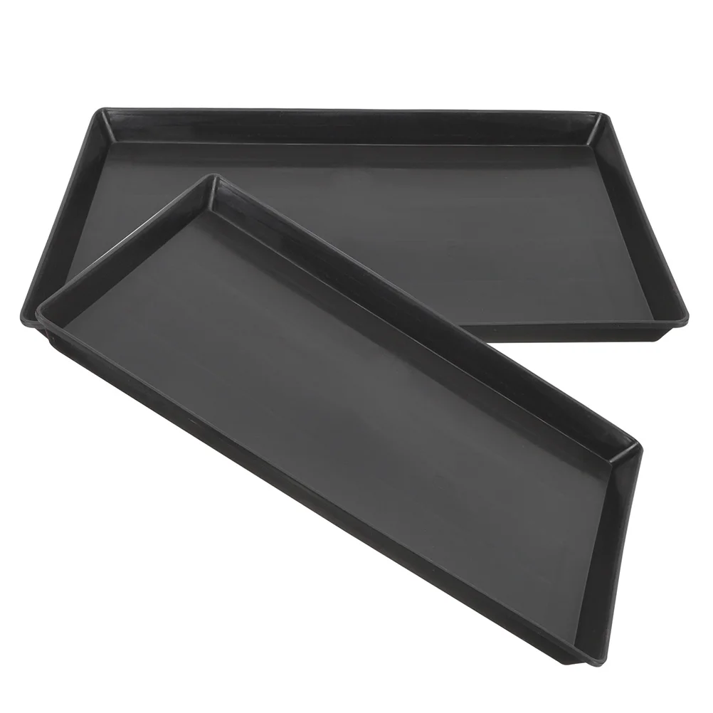 

2Pcs Pet Crate Tray Plastic Cage Pan Leak Proof Small Dog Parrot Bunny Cage Replacement Tray Parakeet Toilet Pan