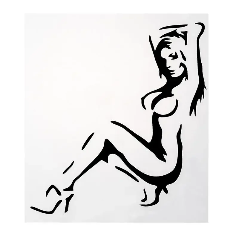 Dancing Girl Reflective Sexy Women Pvc Adhesive Removable Decal Sticker for Truck Window Motorcycle Wall Laptop Car Car Stickers