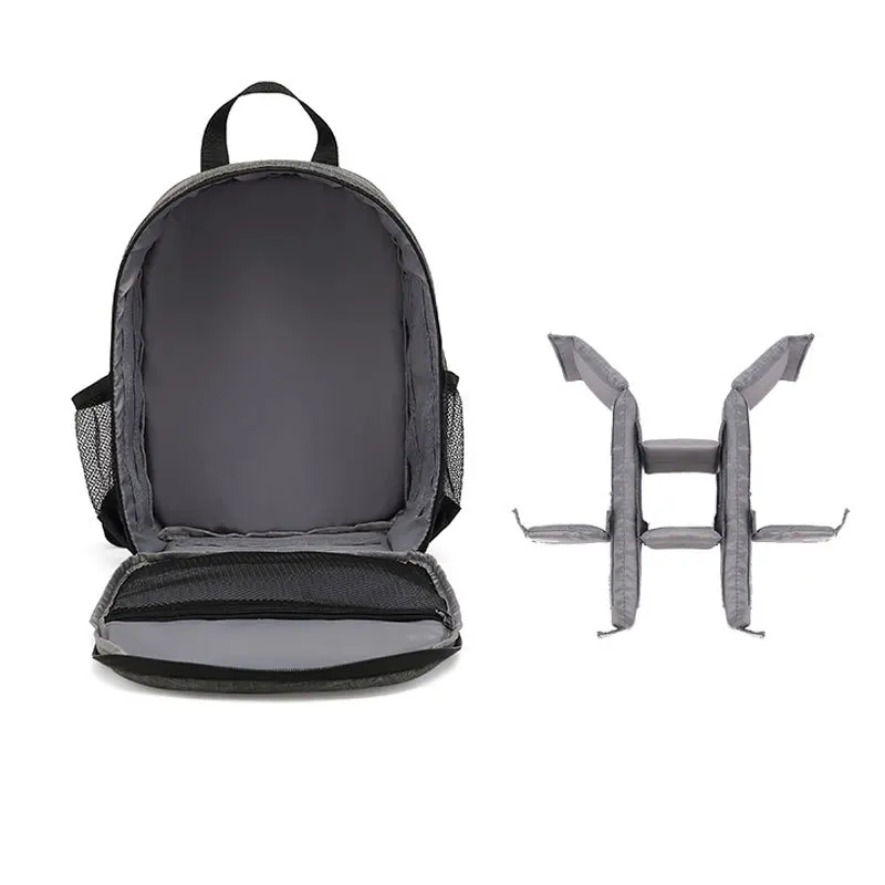 Dual Shoulder Camera Backpack Anti Shock Photography Adjustable Carrying Full Protection With Compartment Detachable Storage Bag