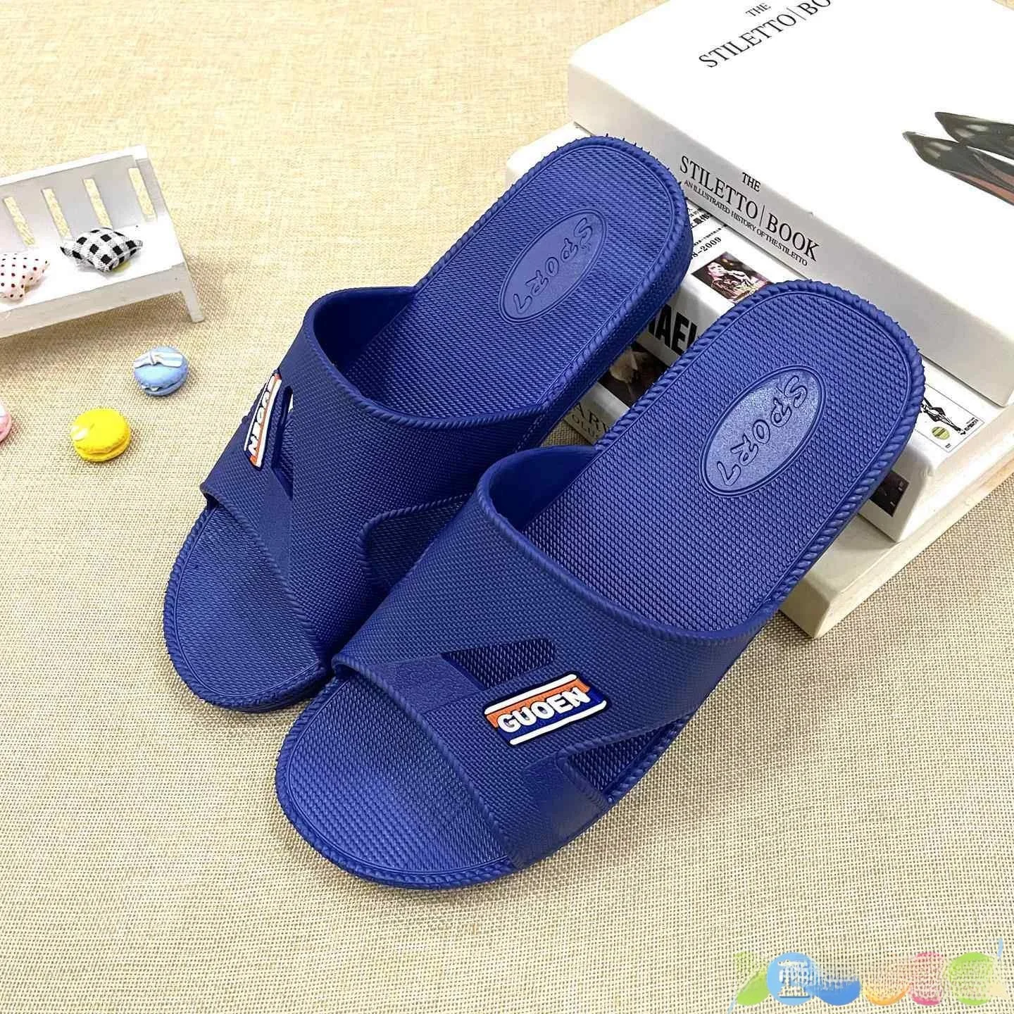 

Summer Large Size Men's Slippers Casual Bath Shower Indoor Outdoor Wear-Resistant Slip-Resistant Soft Bottom Clogs