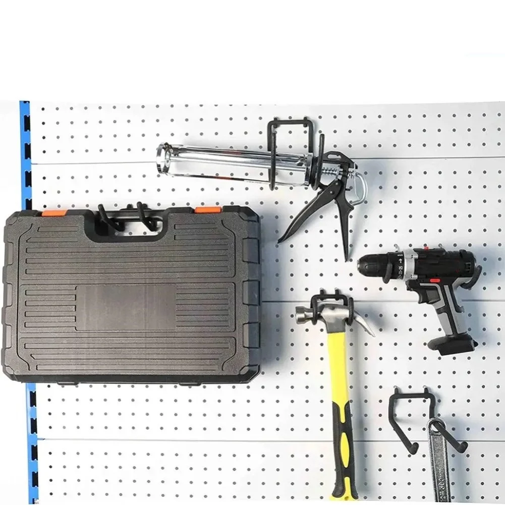 Wall Mounted Hook Pegboard Hooks Vinyl-coated Finish Thick Steel Construction Rust-proof Steel Multi-function Design
