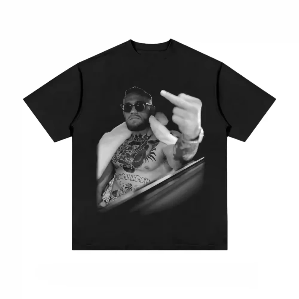 UFC Star Bedrucktes Baumwoll-T-Shirt 2026 Neuer Y2k-Modestil Unisex Herren Damen Lässige Sommer-Streetwear Kurzarm-Oberteile – Detail 5