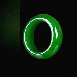 Chinese White Hetian Jade 7-13 Size Ring Jadeite Amulet Fashion Charm Jewelry Hand Carved Crafts Gifts Women Men