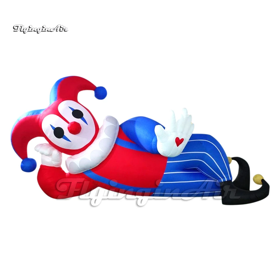 Cute Giant Inflatable Joker Model Circus Stage Decorations Air Blow Up Cartoon Clown Balloon For Club Event