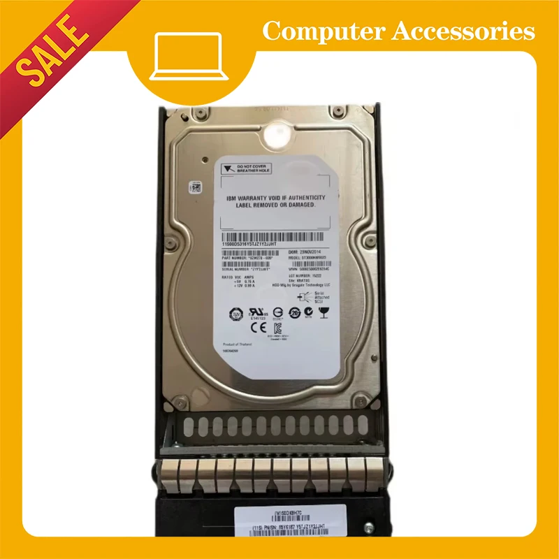 

For IBM 85Y6187 ST3000NM0023 3TB SAS 7.2K 6G V7000 Storage Hard Drive
