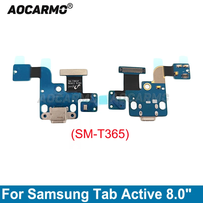 Aocarmo For Samsung Galaxy Tab Active 8.0inch SM- T365 Charging Port USB Charger Dock Flex Cable Repair Part