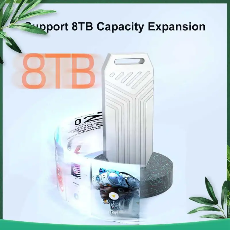

(НОВИНКА) Корпус SSD M.2 Nvme 40 Гбит/с USB4 Type-C Внешний портативный корпус M2 Nvme Алюминиевая поддержка Thunderbolt4 Бесплатно инструмента