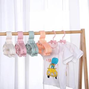 شماعات تخزين معاطف الأطفال ، شماعات الأطفال ، منظم خزانة ، شماعات للأطفال ، أرفف بلاستيكية ، شاشة محمولة ، منزل أعلى 10 بيع متجر الملابس عرض موقف - No8