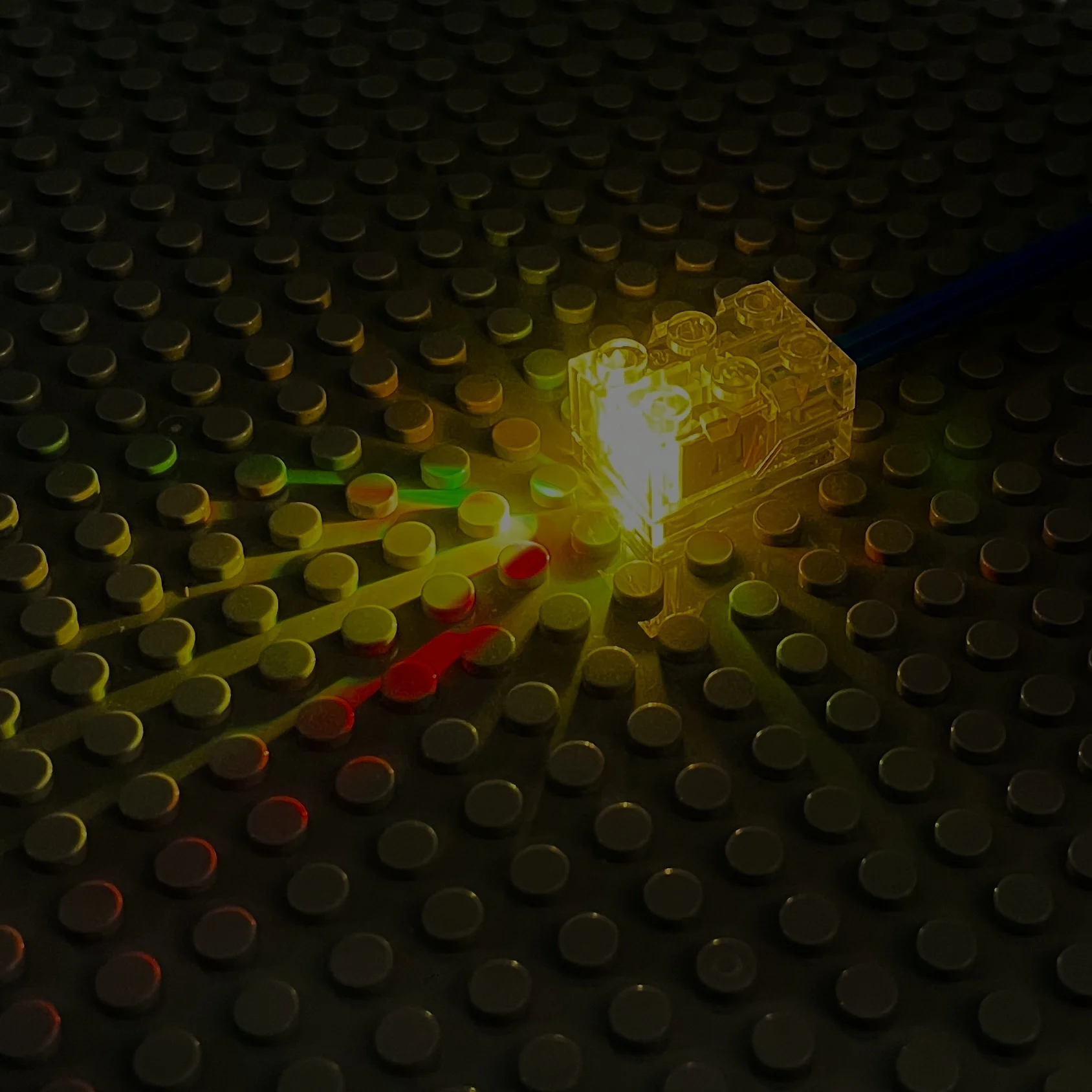 2025 neue 1/2/5 stücke MOC Farben 3x2 Dot LED Licht mit Batterie Spielzeug Zubehör Licht-Emittierende DIY Kompatible Bausteine Kinder