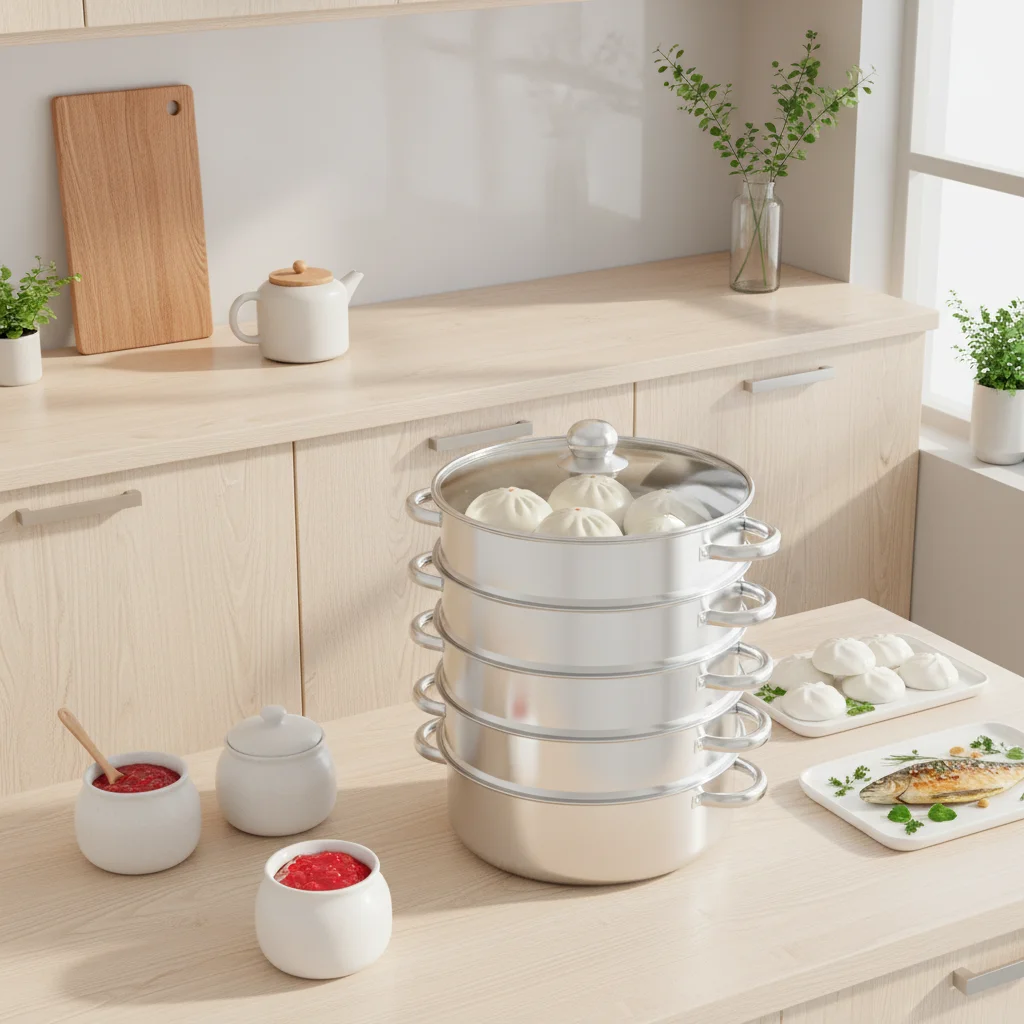 

Пятиуровневая пароварка из нержавеющей стали, многослойная пароварка из нержавеющей стали, пятиуровневая пароварка для приготовления пищи, для овощей, рыбы и птицы