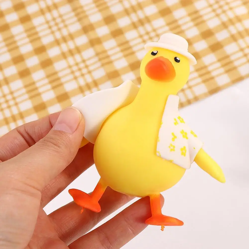 Duck Shape Slow Rising Squeeze Toy Rebound Ball Cartoon Slow Rebound Toy Tpr Animal Stress Relief Toy Birthday Gift
