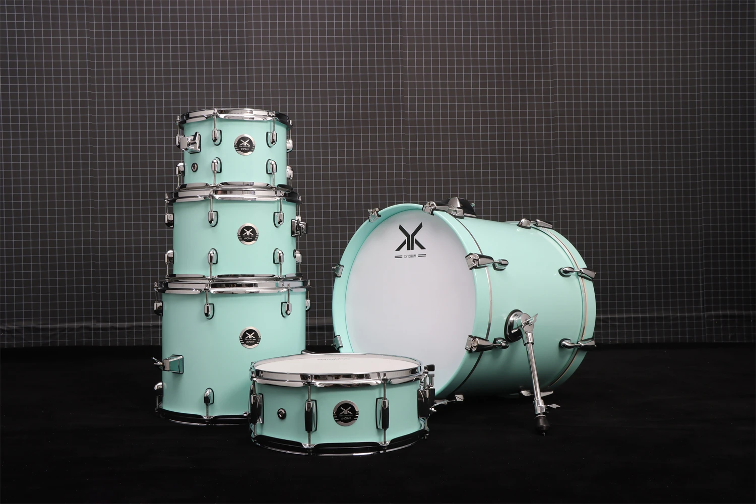 Low price Stage performance MINI Fresh Green kids jazz drum set drum set supplier