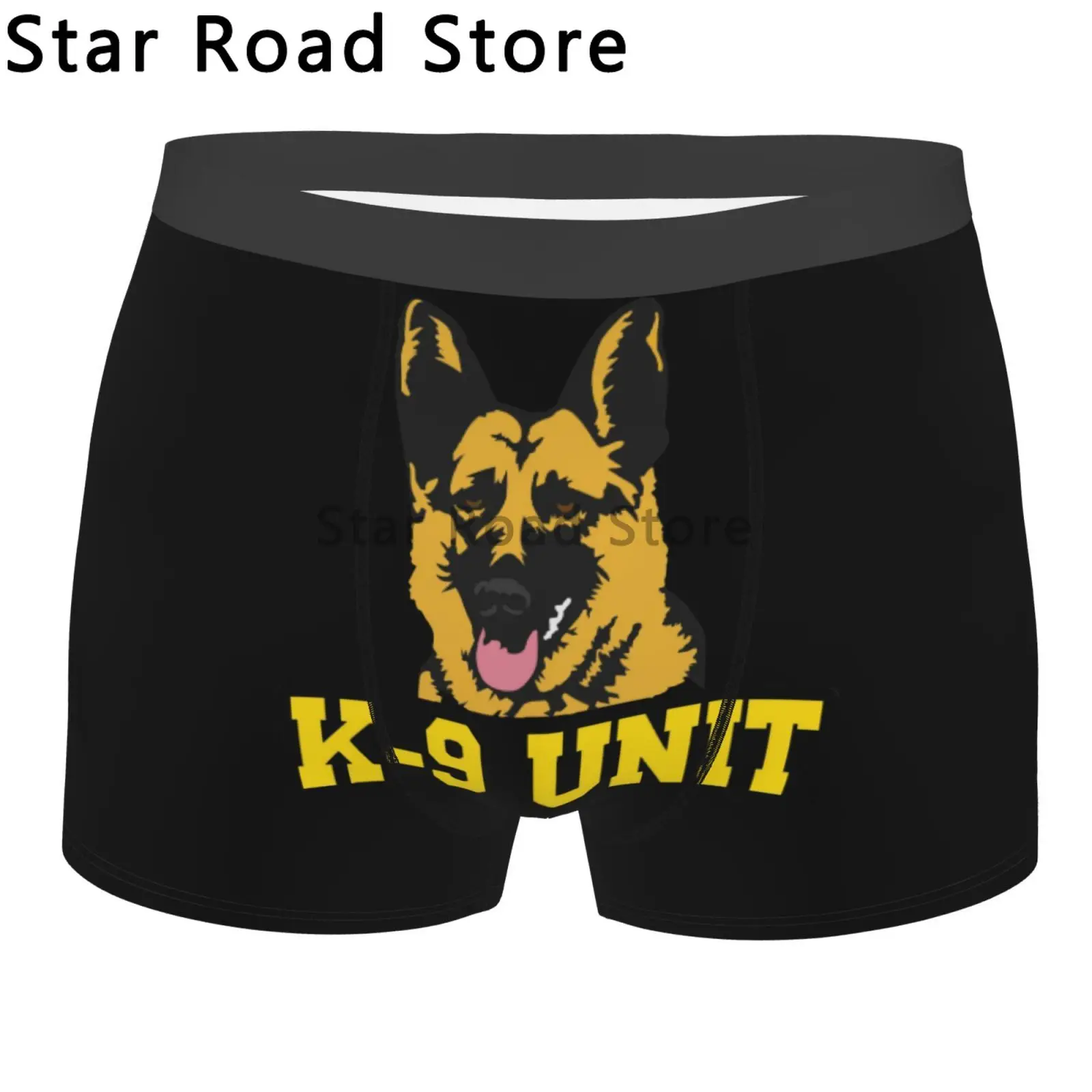 

Fashion K-9 Team K9 Unit Malinois Boxers Shorts Panties Men's Underpants Comfortable Belgian Shepherd Dog Briefs Underwear